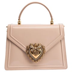 Dolce & Gabbana Women's Pale Pink Medium Devotion Bag