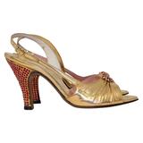 Tacchi Fenton Saks Fifth Ave in oro degli anni '50