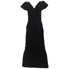 Jil Sander black wool dress