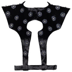 Used Fendi Karl Lagerfeld Beaded Crystal Harness Belt Vest