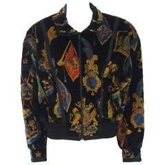 Escada Silk and Velvet Jacket For Sale at 1stDibs