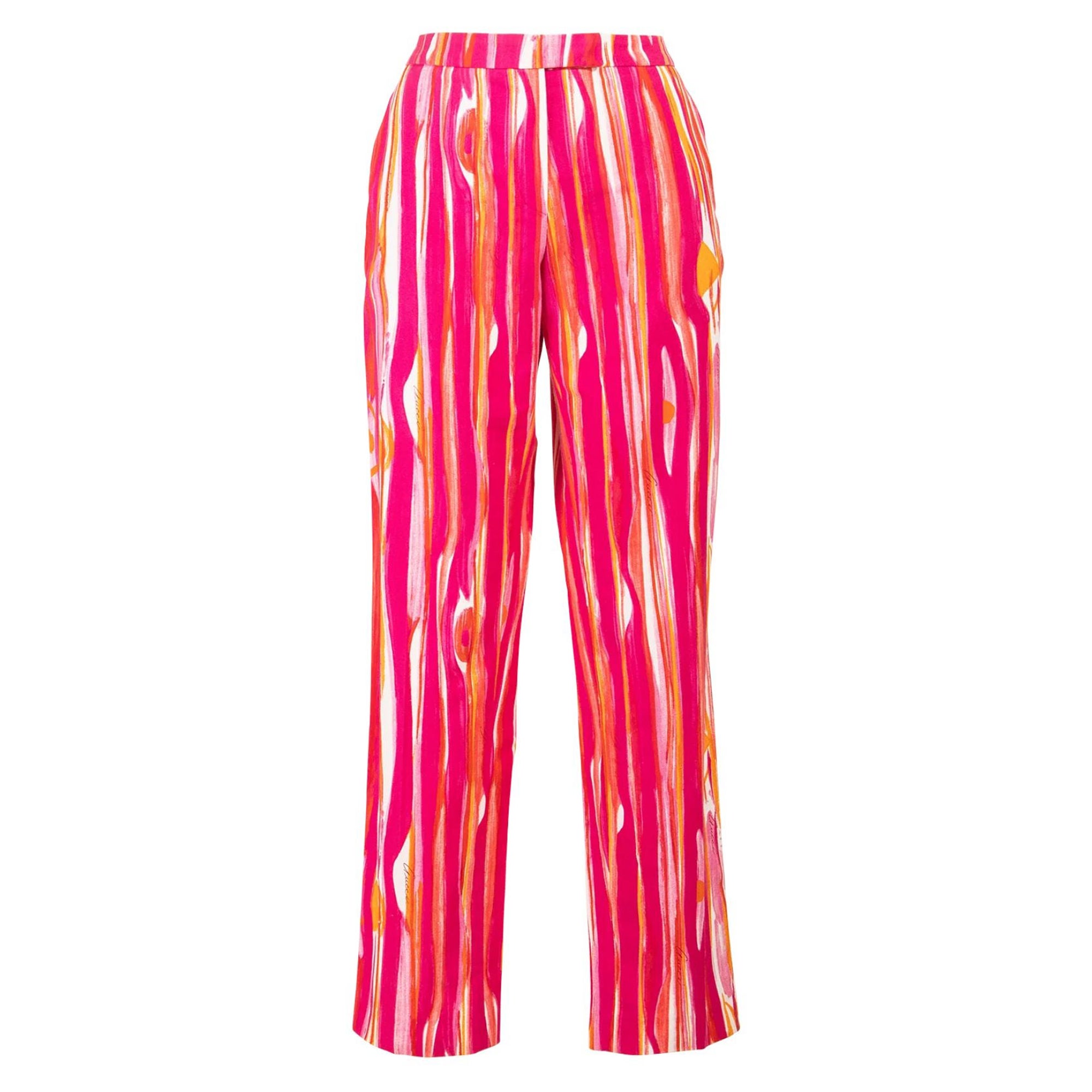 S/S 1996 Gucci by Tom Ford Pink Pattern Trouser For Sale