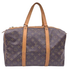 Louis Vuitton Used Brown Monogram Canvas Sac Souple 35 Bag
