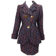 1960s floral spring coat and matching sheath dress For Sale at 1stdibs