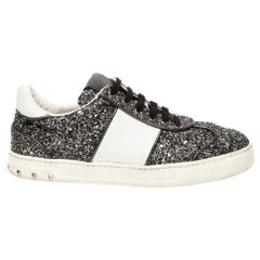 Valentino Donna Argento Glitter Flycrew - Scarpe da ginnastica basse