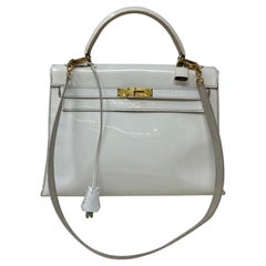 Hermes Vintage White Kelly Bag 