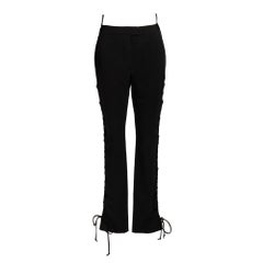 S/S 2001 Helmut Lang Pantalon noir à découpes latérales