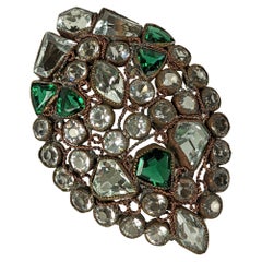 Antique Art Deco Hobe Jeweled Clip