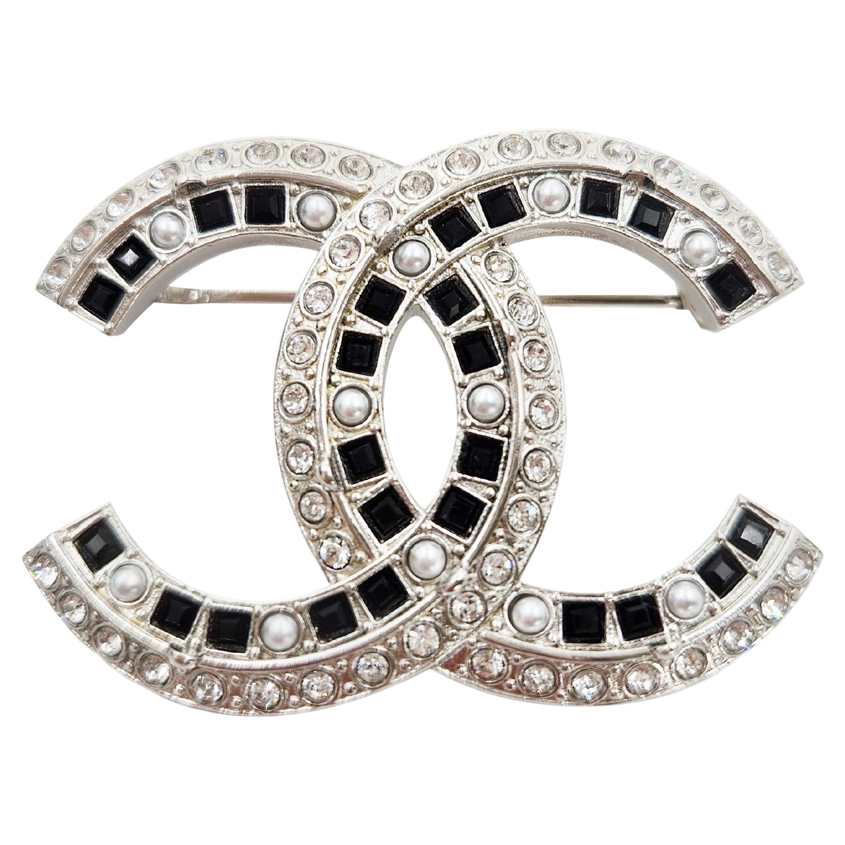 Chanel Diamond & Pearl Designer Brooch - Majesty Kouture