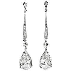 Beautiful Sterling Silver Crystal Dangling Earrings