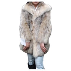 Used Brand new lightweight lynx fur coat size 10