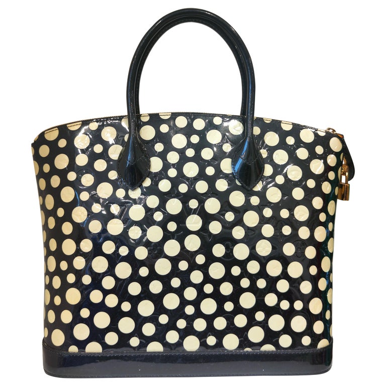 Louis Vuitton white x Yayoi Kusama Painted Dots Top-Handle Bag