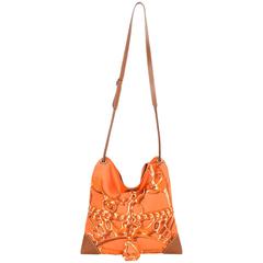 Hermes Orange and Brown Silky City PM Messenger Bag rt. $1, 925