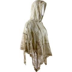 Comme des Garcons AD 2011 Gold Lace Hooded Poncho 8