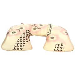 Chanel Pink Silk Floral Travel Neck Pillow