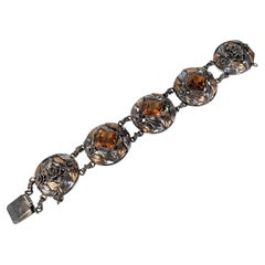 Pulsera de citrino de oro y plata de Hobe temprana