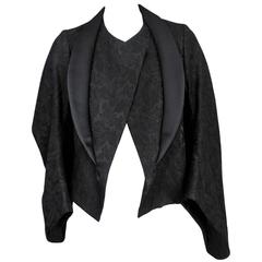CDG Black Brocade Kimono Jacket 2004 12