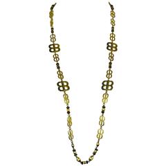 Balenciaga Vintage Jewelled Signature Necklace