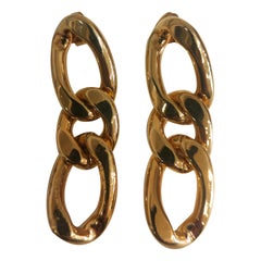 18kt Gold plated pendant earrings 