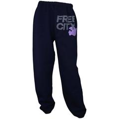 FREE CITY Marineblaue Jogginghose Gr. L rt. $125