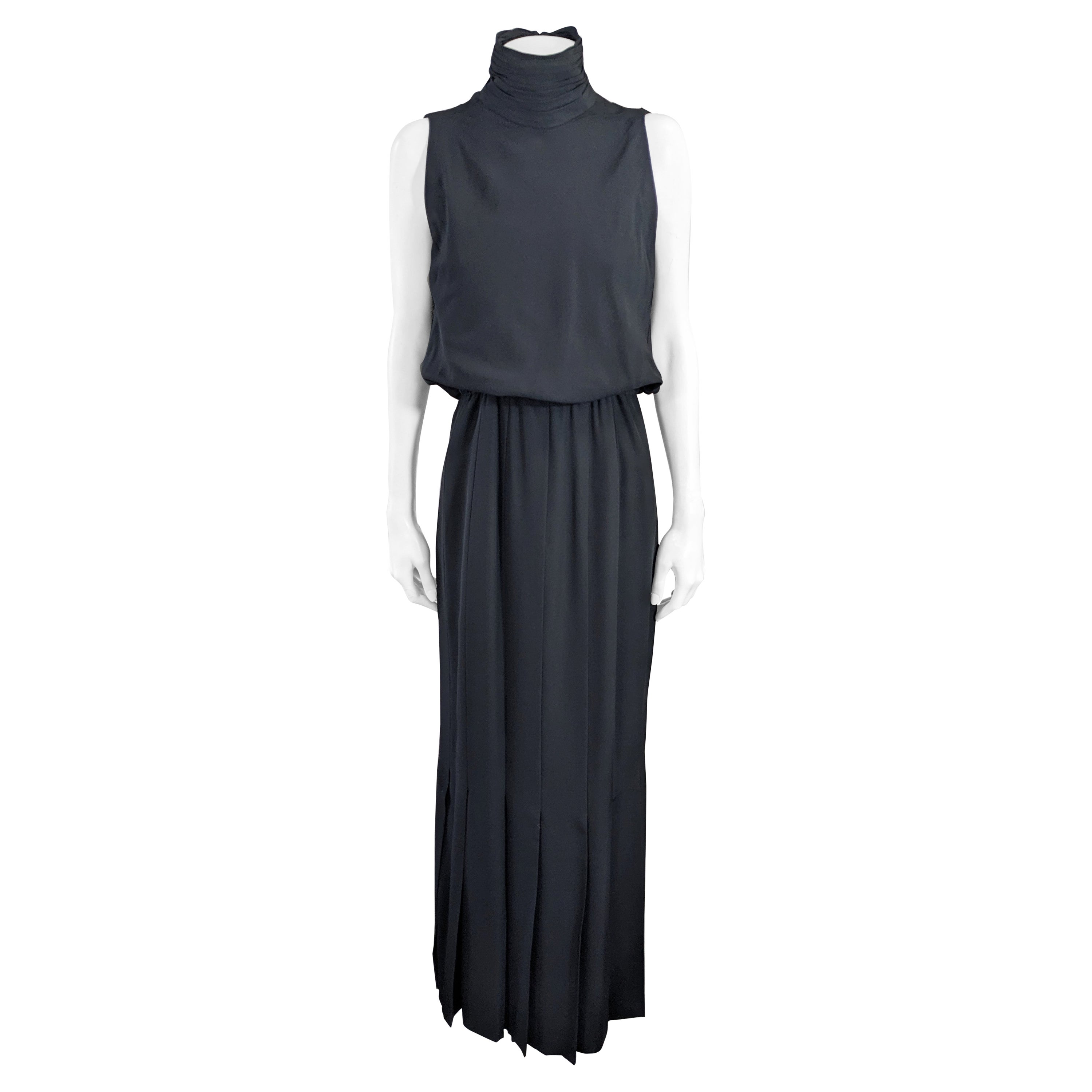 Chanel High Neck Column Gown For Sale