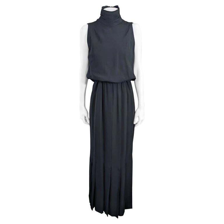 Chanel Black Maxi Dress - 36 For Sale on 1stDibs  chanel maxi dress, chanel  black long dress, maxi chanel dress