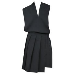 Comme des Garcons Schwarzes plissiertes Rockkleid 1999