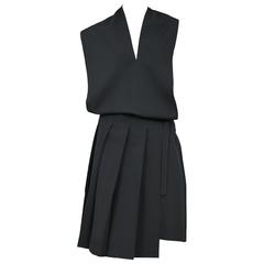 CDG Black Pleated Skirt Dress 1999 12