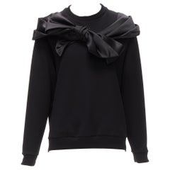 SIMONE ROCHA - Felpa con papillon e fusciacca oversize XXS