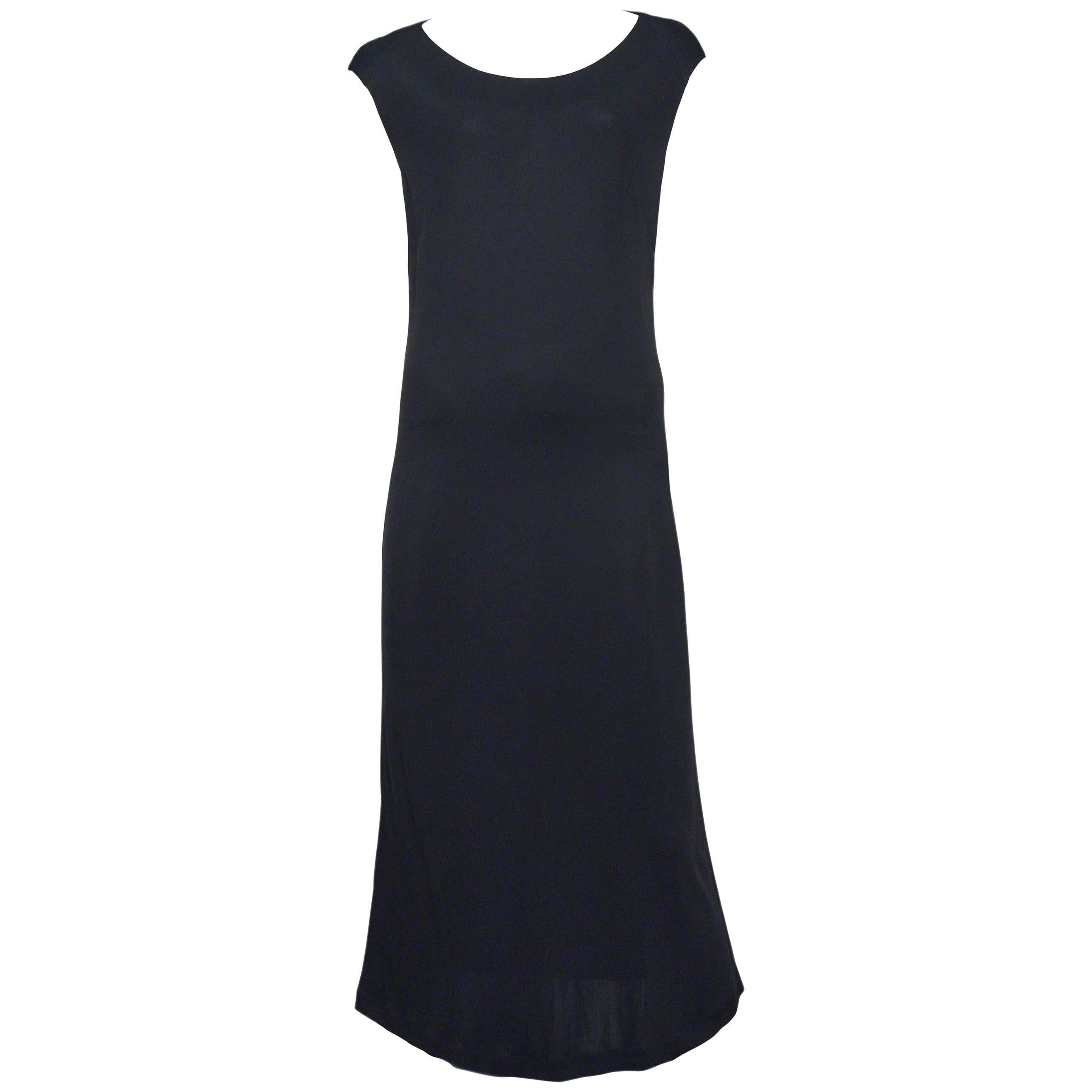 Martin Margiela Black Sleeveless Dress For Sale at 1stDibs