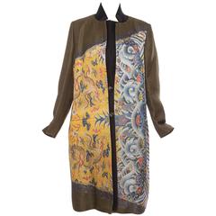 Dries Van Noten Wool - Silk Digitally Printed Coat, Autumn - Winter 2012