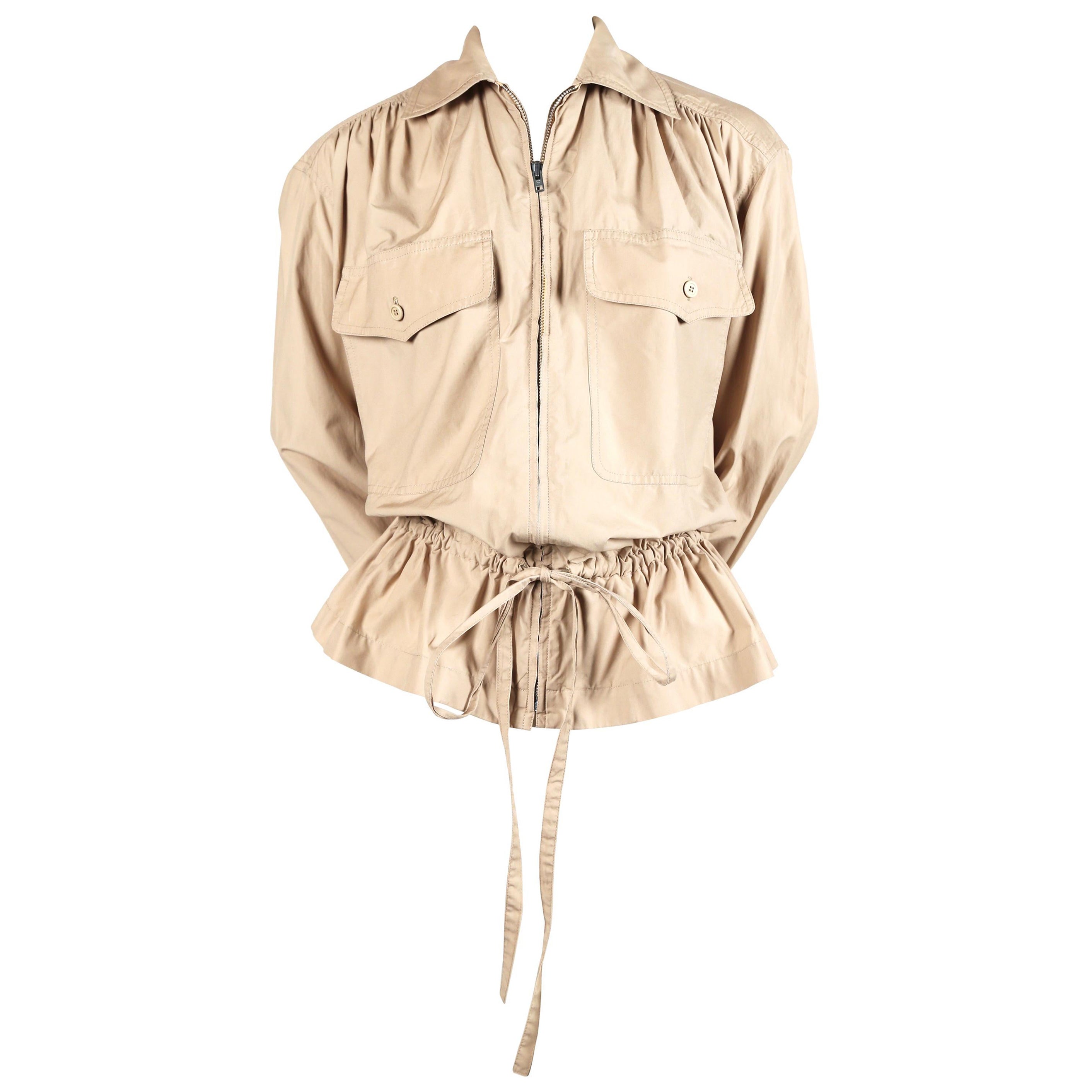 1970's YVES SAINT LAURENT safari jacket For Sale at 1stDibs