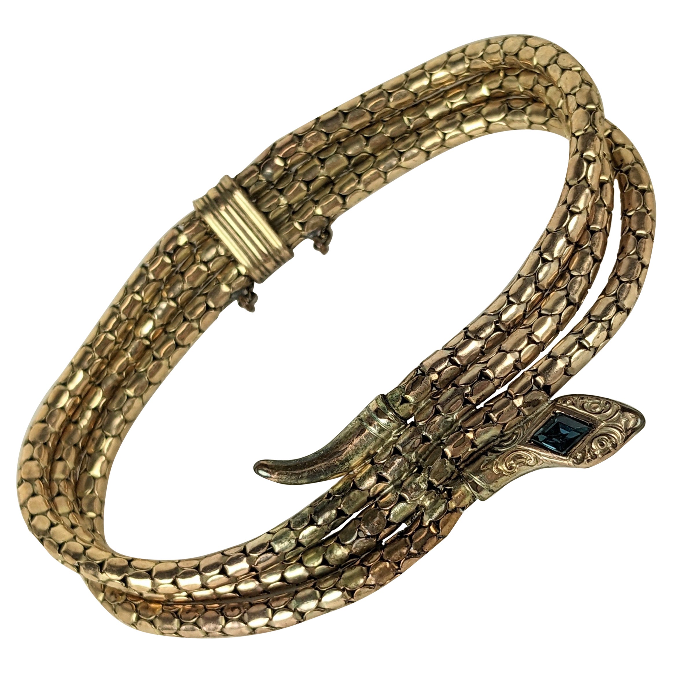 Art Deco Snake Bracelet For Sale