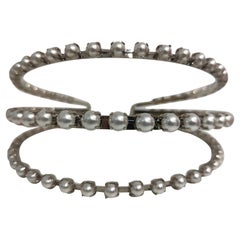 Silver with pearls headband