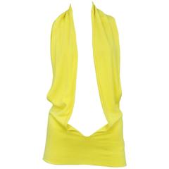 Vintage Martin Margiela Neon Yellow Knit Harness