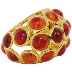 1990's Kenneth Lane Resin Hinged Cuff 6