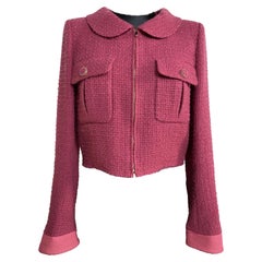 Chanel pink wool tweed Jacket