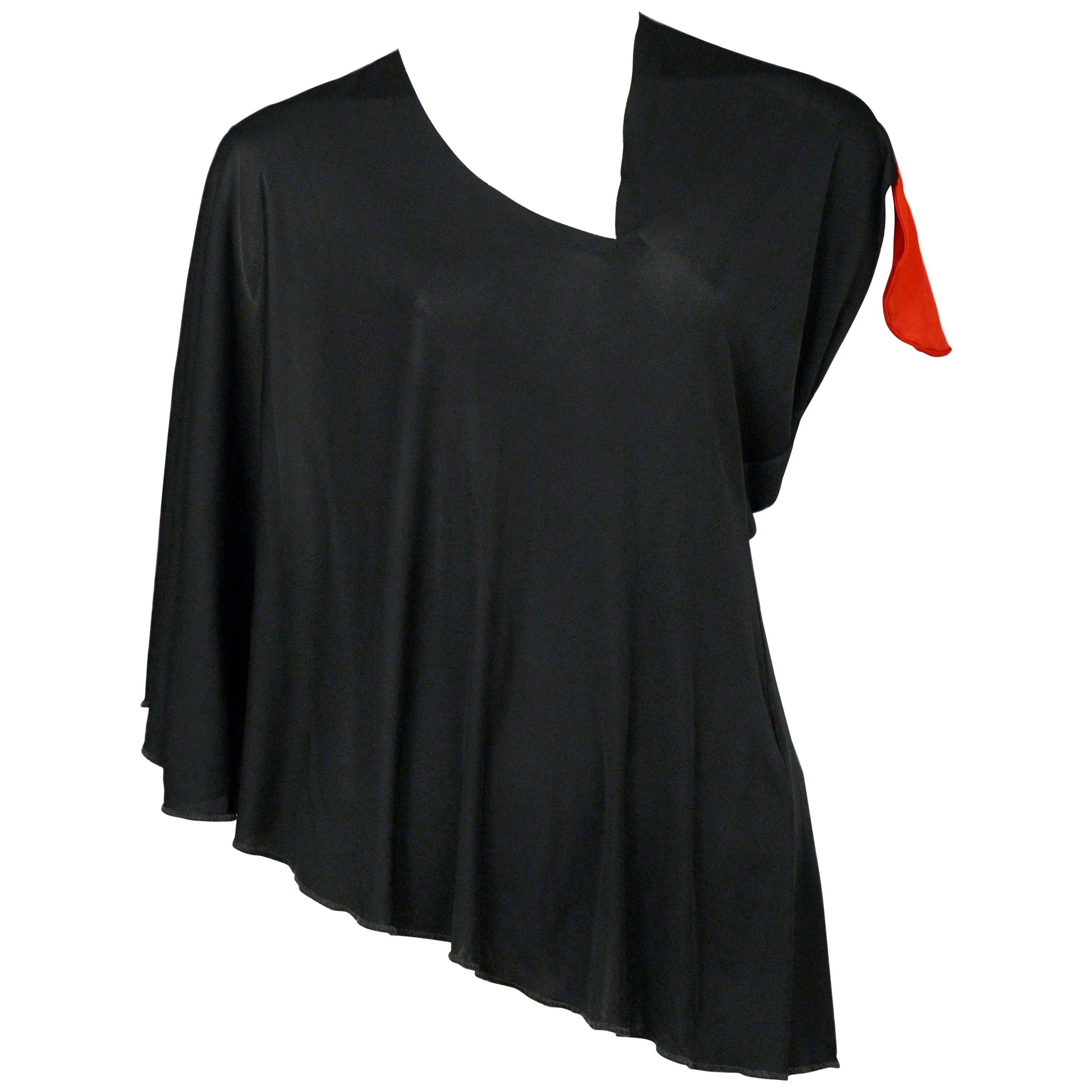 Maison Martin Margiela Black & Red Target Sleeve Top 2007 For Sale