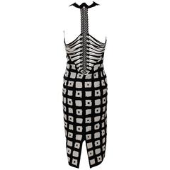 1980s Gianfrance Ferre Braided Back Halter Dress 6