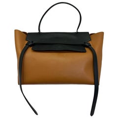 Celine Belt Bicolor Leather Tote Bag