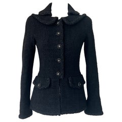 Chanel Little Black Tweed Jacket 