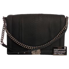 Chanel Boy Bag XXL Pyhton Leather - black