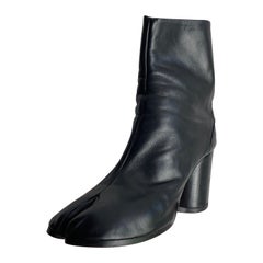 90s Margiela Tabi  Black Ankle Boots 