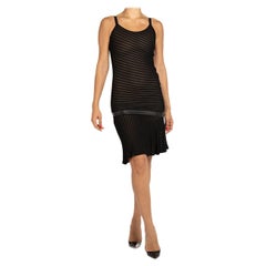 Used 1990S GIANNI VERSACE Black & Nude Cocktail Dress
