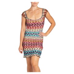 MISSONI Multi Colored Knit Stretchy Dress