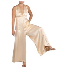 Morphew Collection Champagne Charmeuse M/L Jumpsuit Master