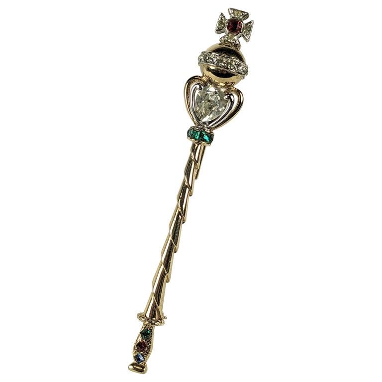 Marcel Boucher Royal Scepter Brooch For Sale at 1stDibs