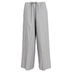 Dries Van Noten Gray Cotton Cargo Trousers 2000s