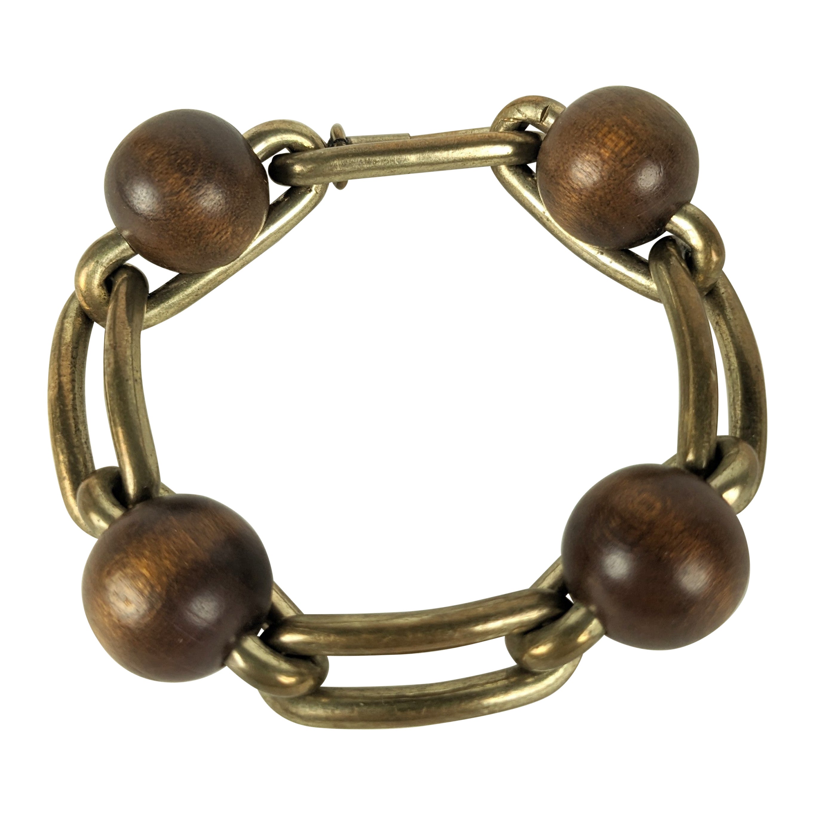 Chic French Art Deco Link Bracelet For Sale