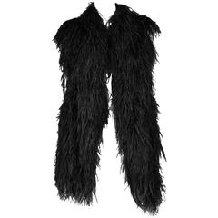 Martin Margiela Black Feather Vest 1997-98 8